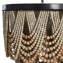 Load image into Gallery viewer, 25.5&quot; L x 26&quot; H White Washed Hatfield 3 - Light Unique Tiered Chandelier with Beaded Accents
