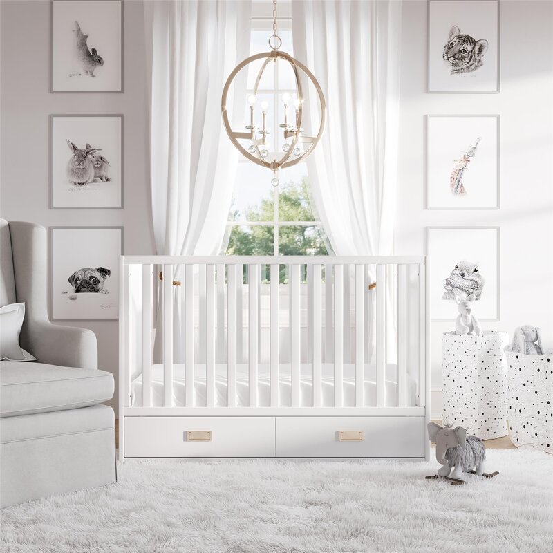 Haven 3-in-1 Convertible Crib with Storage 6566RR