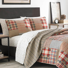 Load image into Gallery viewer, King Quilt + 2 King Shams Hawthorne 100% Cotton Quilt Set, (Set of 3)
