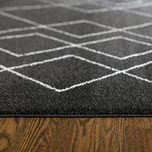 Load image into Gallery viewer, Hawthorne Geometric Black Area Rug Runner#830HW
