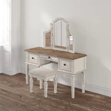 Load image into Gallery viewer, Hayley 54&#39;&#39; Wide Vanity Set with Stool and Mirror
