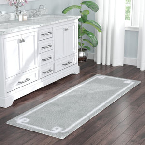 24" x 40" Gray Hayley Bath Rug #9724