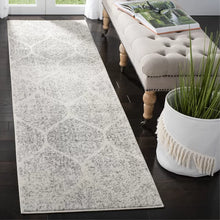 Load image into Gallery viewer, Hayley Geometric Area Rug in Ivory/Silver 2&#39;3&quot; x 14
