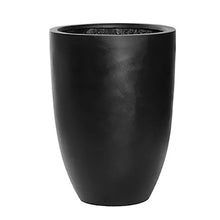 Load image into Gallery viewer, 21.75&quot; H x 16&quot; W x 16&quot; D Black Haylie Fiberstone Pot Planter 2511AH
