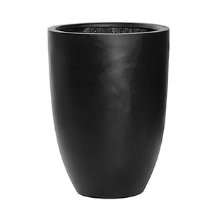 21.75" H x 16" W x 16" D Black Haylie Fiberstone Pot Planter 2511AH