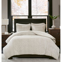 Load image into Gallery viewer, King/Cal. King Comforter + 2 Shams Ivory and Grey Hazlehurst Comforter Set MRM426
