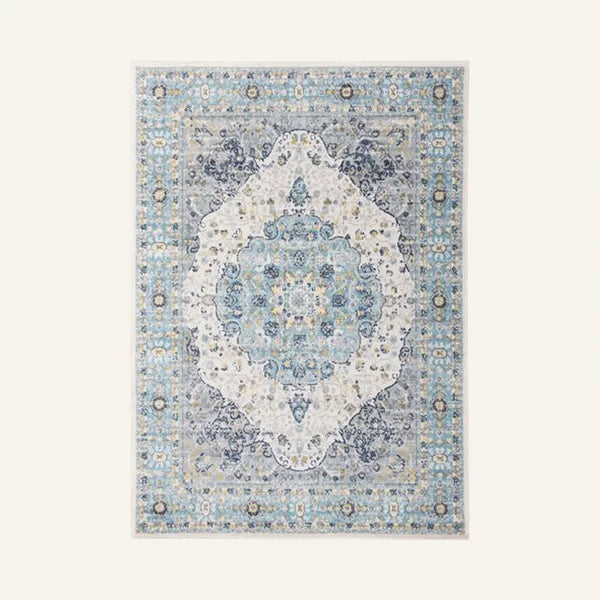 Hector Oriental Machine Woven Area Rug in Cream 3'3