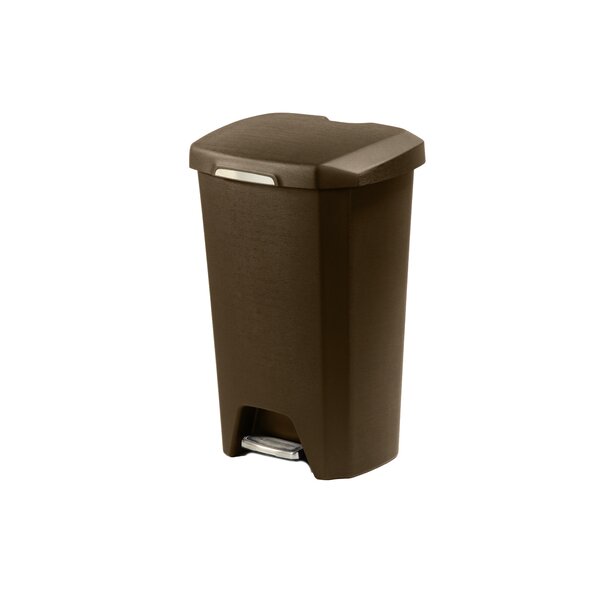 Bronze Hefty 12.2 Gallon Step On Trash Can Set of 2(2474RR)