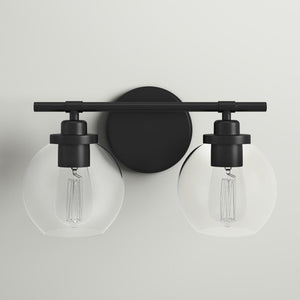 14"W Hegland 2 Light Dimmable Vanity Light