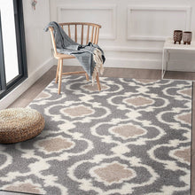 Load image into Gallery viewer, Hegwood Moroccan Area Rug in Dark Gray, Rectangle 7&#39;10&quot; x 10&#39;
