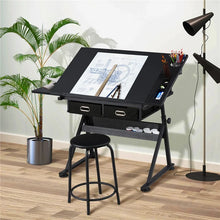 Load image into Gallery viewer, Height Adjustable Drafting Table and Chair Set
