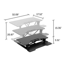 Load image into Gallery viewer, Height Adjustable Standing Desk Converter
