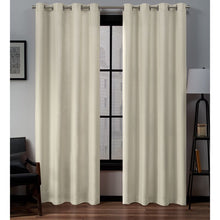 Load image into Gallery viewer, Heil Solid Color Semi-Sheer Grommet Curtain Panel (Set of 2) GL931
