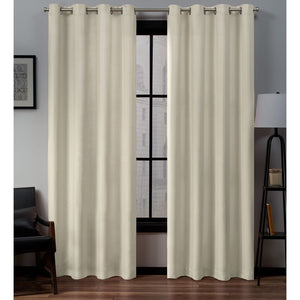Heil Solid Color Semi-Sheer Grommet Curtain Panel (Set of 2) GL931
