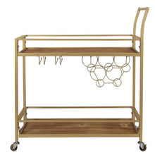 Load image into Gallery viewer, Heisler Bar Cart Gold #1291

