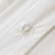 Load image into Gallery viewer, Full/Queen Duvet Cover + 2 Standard Shams Ivory Helen 100% Cotton Reversible 3 Piece Duvet Cover Set
