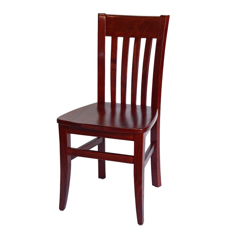 Henson Solid Wood Slat Back Side Chair (Set of 2)