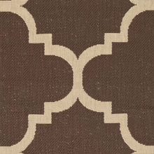 Load image into Gallery viewer, Herefordshire Geometric Indoor / Outdoor Area Rug in Dark Brown 2&#39;3&quot; x 10&#39;
