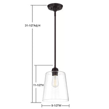 Load image into Gallery viewer, Herman 1 - Light Single Bell Pendant
