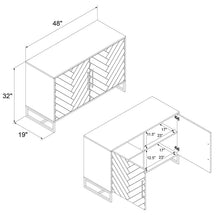 Load image into Gallery viewer, Herringbone Buffet  Table MRM2479
