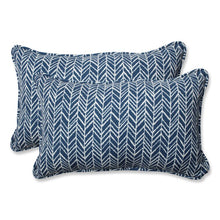 Load image into Gallery viewer, 11.5&quot; H x 18.5&quot; W x 5&quot; D Herringbone Indoor/Outdoor Lumbar Pillow (Set of 2)
