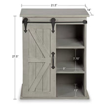 Load image into Gallery viewer, Herrman 27.5&#39;&#39; Tall Solid Wood Floor Shelf End Table
