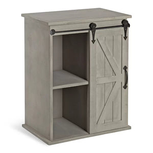 Herrman 27.5'' Tall Solid Wood Floor Shelf End Table