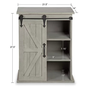 Herrman 27.5'' Tall Solid Wood Floor Shelf End Table