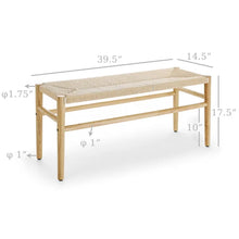 Load image into Gallery viewer, Hertson Solid Wood Bench
