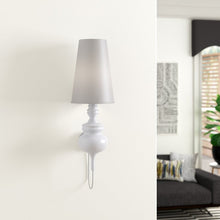 Load image into Gallery viewer, White Hervey Bay 1-Light Armed Sconce 7683
