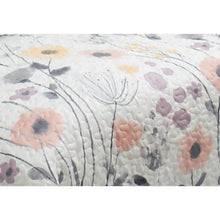 Load image into Gallery viewer, Twin Quilt + 1 Sham Hession Pink/Gray Microfiber Reversible Quilt Set B62 248
