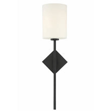 Load image into Gallery viewer, Matte Black Hessle 1 - Light Dimmable Wallchiere (Set of 2 sconces) 6274RR (2 boxes)
