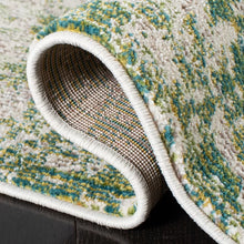 Load image into Gallery viewer, Hester Street Abstract Area Rug in Green/Ivory, Rectangle 4&#39; x 6&#39;
