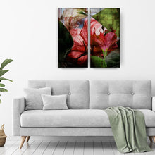Load image into Gallery viewer, Hibiscus - 2 Piece Wrapped Canvas Graphic Art Set MRM3913
