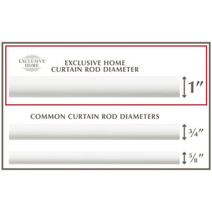 66" - 120" Matte White Hickson Crystal Ball Single Curtain Rod