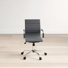 Load image into Gallery viewer, High-Back Desk Chair Black/Chrome
