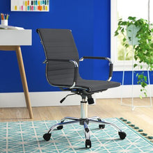 Load image into Gallery viewer, High-Back Desk Chair Black/Chrome
