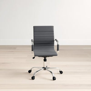 High-Back Desk Chair Black/Chrome
