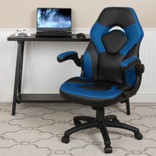 Load image into Gallery viewer, High Back  Style Ergonomic PC &amp; Racing Game Chair Blue/Black #1779HW
