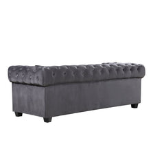 Load image into Gallery viewer, Hilaire 90&quot; velvet rolled arm sofa #2
