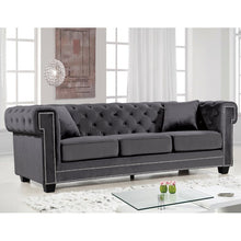 Load image into Gallery viewer, Hilaire 90&quot; velvet rolled arm sofa #2
