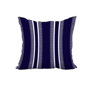 18" x 18" Navy Blue Hillary Square Pillow Cover & Insert, set of 2