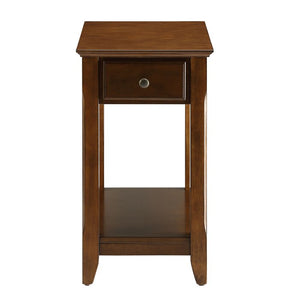 Hillyard End Table with Storage Walnut #2560HW