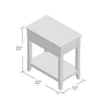 Load image into Gallery viewer, Hillyard End Table with Storage Walnut #2560HW
