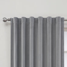 Load image into Gallery viewer, Hilton 100% Cotton Solid Room Darkening Thermal Rod Pocket Single Curtain Panel Ash Gray (Set of 2) #ND1129
