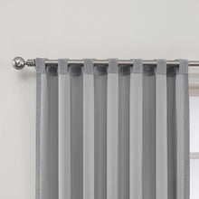 Load image into Gallery viewer, Hilton 100% Cotton Solid Room Darkening Thermal Rod Pocket Single Curtain Panel Ash Gray (Set of 2) #ND1129

