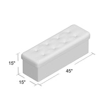 Load image into Gallery viewer, Hiroko Upholstered Flip Top Storage Bench 7156RR
