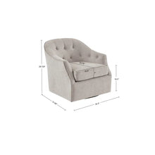 Load image into Gallery viewer, Hirth 30.3&#39;&#39; Wide Tufted Velvet Swivel Armchair
