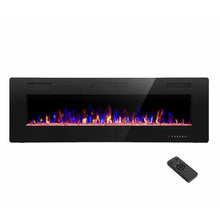 Load image into Gallery viewer, 18&#39;11&quot; H x 50&#39; W x 3&#39;85&quot; D Hixson Recessed Wall Mounted Electric Fireplace
