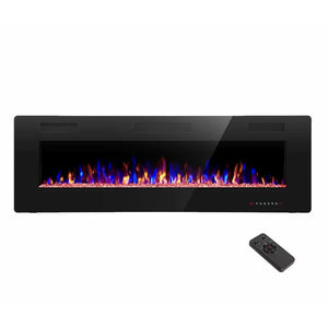 18'11" H x 50' W x 3'85" D Hixson Recessed Wall Mounted Electric Fireplace